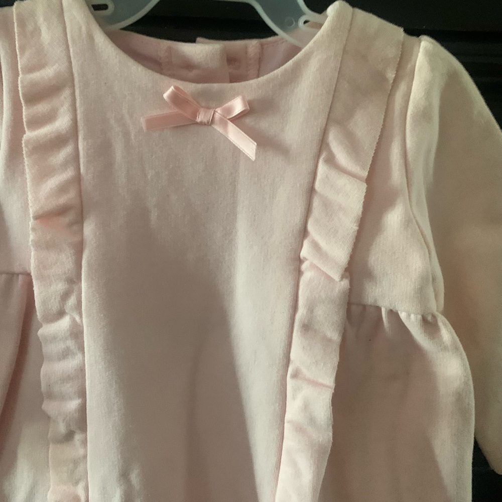 Charming Pink Ruffled Kids Dress - Picture 3 of 4